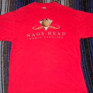 Vintage 90s Nags Head North Carolina Tourist Mens Tee Shirt